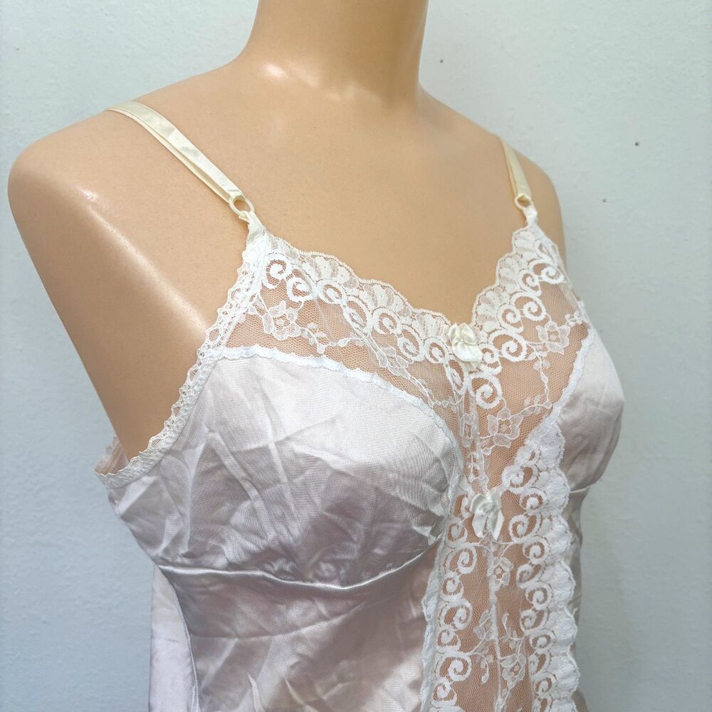 Ashley Taylor Y2K Fairy Lace Cami Slip Top Medium Cottage Coquette Dainty Indie